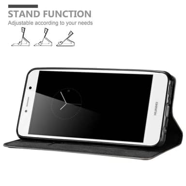 Huawei Enjoy 7 PLUS Suojakuori Lompakkokotelo (Ruskea)