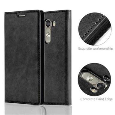 LG G3 Suojakuori Lompakkokotelo (Musta)