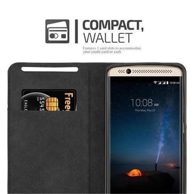 ZTE Axon 7 Suojakuori Lompakkokotelo (Punainen)