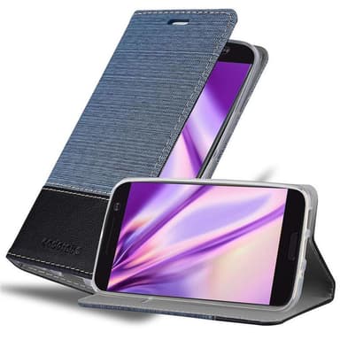 HTC ONE M10 Suojakuori Lompakkokotelo (Sininen)
