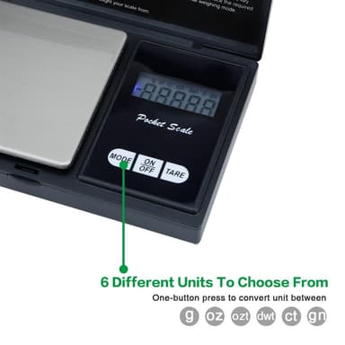 Tarkkuusvaaka 200g elektroninen taskuvaaka (musta)
