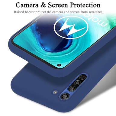 Motorola MOTO G8 Suojakuori Kotelo Case (Sininen)