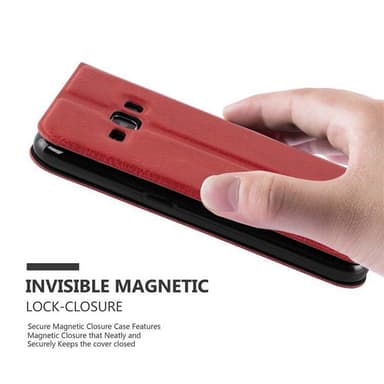 Lompakkokotelo Samsung Galaxy J1 2015 Case (Punainen)