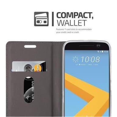 HTC ONE M10 Suojakuori Lompakkokotelo (Sininen)