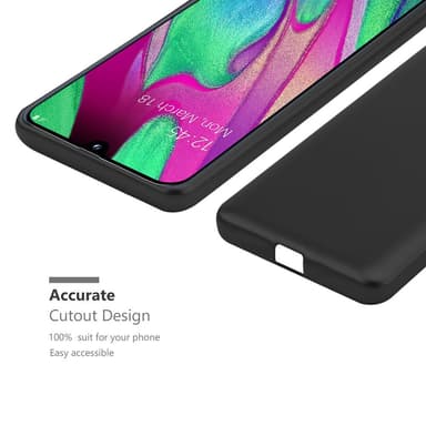 Samsung Galaxy A40 Suojakuori Kotelo (Musta)