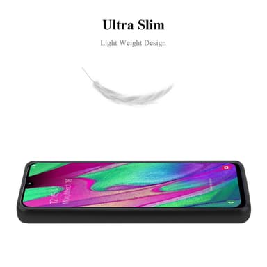Samsung Galaxy A40 Suojakuori Kotelo (Musta)