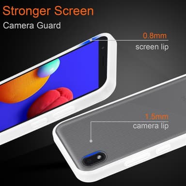 Samsung Galaxy A01 CORE Suojakuori Kotelo (Läpinäkyvä)