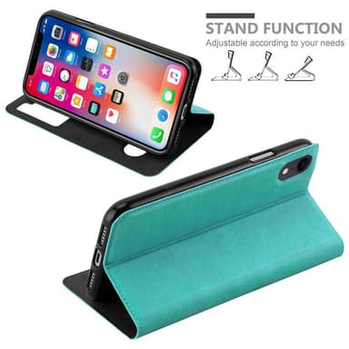 Lompakkokotelo iPhone XR Case (Turkoosi)