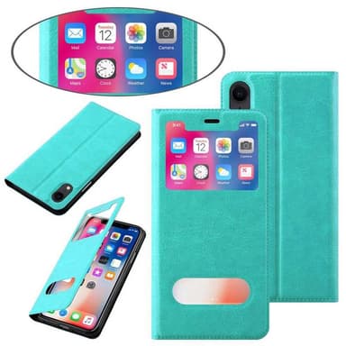 Lompakkokotelo iPhone XR Case (Turkoosi)