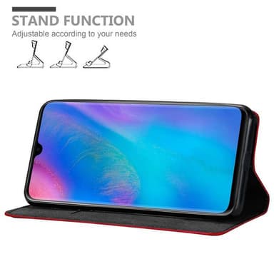 Huawei P30 PRO Suojakuori Lompakkokotelo (Punainen)