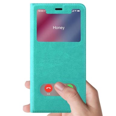 Lompakkokotelo iPhone XR Case (Turkoosi)
