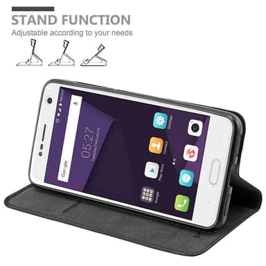 ZTE Blade V8 Suojakuori Lompakkokotelo (Musta)
