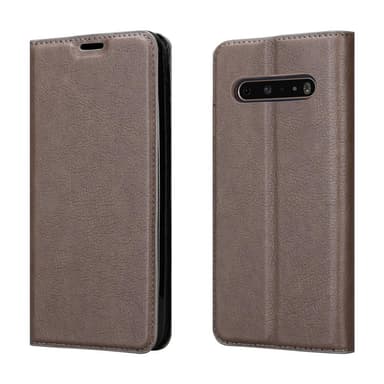 LG V60 ThinQ Suojakuori Lompakkokotelo (Ruskea)