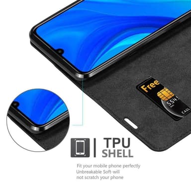 Huawei P SMART 2020 Suojakuori Lompakkokotelo (Musta)
