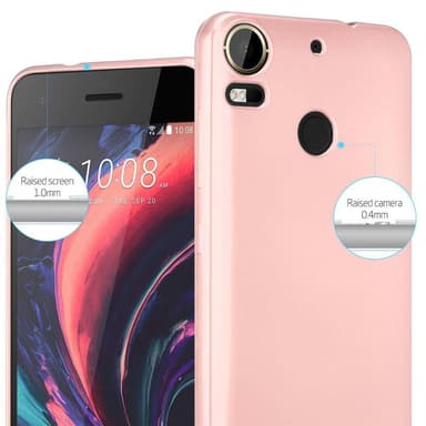 HTC Desire 10 PRO Suojakuori Kotelo (Vaaleanpunainen)