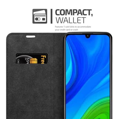 Huawei P SMART 2020 Suojakuori Lompakkokotelo (Musta)