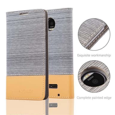 Motorola MOTO Z Suojakuori Lompakkokotelo (harmaa)