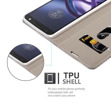 Motorola MOTO Z Suojakuori Lompakkokotelo (harmaa)