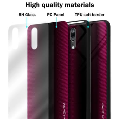 Huawei P20 Suojakuori Kotelo (Vaaleanpunainen)