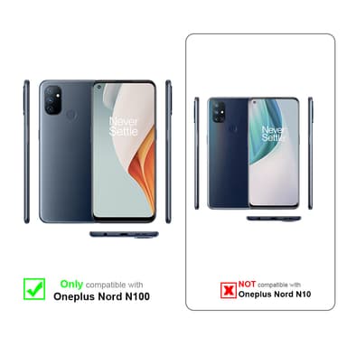 OnePlus Nord N100 Suojakuori Lompakkokotelo (Punainen)