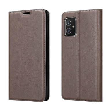 Asus ZenFone 8 Suojakuori Lompakkokotelo (Ruskea)