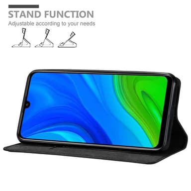 Huawei P SMART 2020 Suojakuori Lompakkokotelo (Musta)