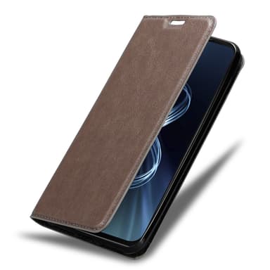 Asus ZenFone 8 Suojakuori Lompakkokotelo (Ruskea)