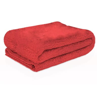 Pehmeä Viltti 200 x 150cm Kattopeitto fleece (glut red)