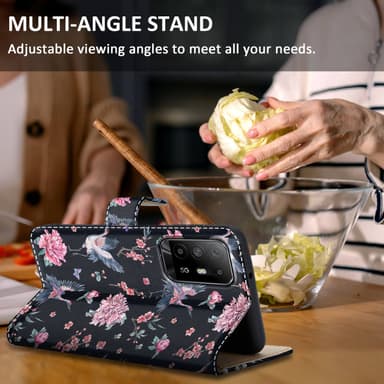 Oppo A94 5G Suojakuori Lompakkokotelo (Musta)