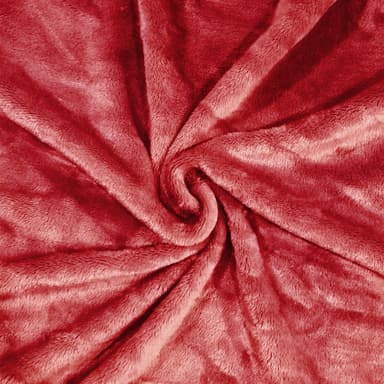Pehmeä Viltti 200 x 150cm Kattopeitto fleece (glut red)