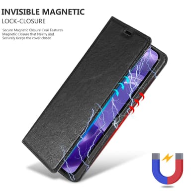 Motorola EDGE 30 NEO Suojakuori Lompakkokotelo (Musta)