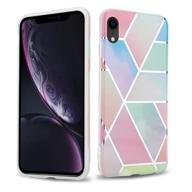 iPhone XR Suojakuori Lompakkokotelo (Vaaleanpunainen)