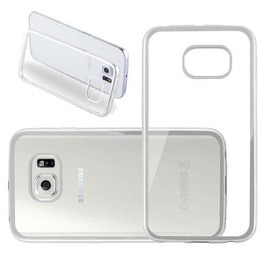 Samsung Galaxy S6 EDGE Suojakuori Kotelo (Hopea)