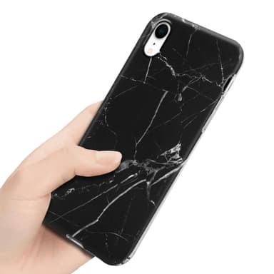 iPhone XR Suojakuori Lompakkokotelo (Musta)