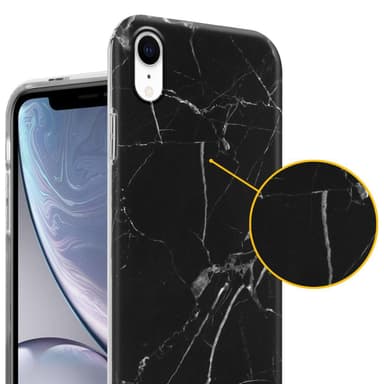 iPhone XR Suojakuori Lompakkokotelo (Musta)