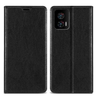 Motorola EDGE 30 NEO Suojakuori Lompakkokotelo (Musta)
