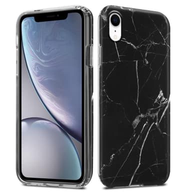 iPhone XR Suojakuori Lompakkokotelo (Musta)