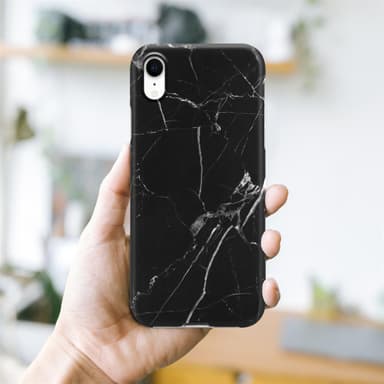 iPhone XR Suojakuori Lompakkokotelo (Musta)