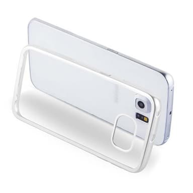 Samsung Galaxy S6 EDGE Suojakuori Kotelo (Hopea)