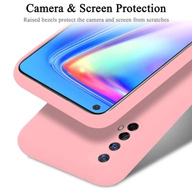 Realme 7 5G Suojakuori Kotelo (Vaaleanpunainen)