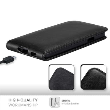 Samsung Galaxy ALPHA Suojakuori Lompakkokotelo (Musta)