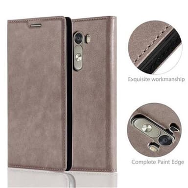 LG G3 Suojakuori Lompakkokotelo (Ruskea)
