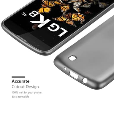 LG K8 2016 Suojakuori Kotelo (harmaa)