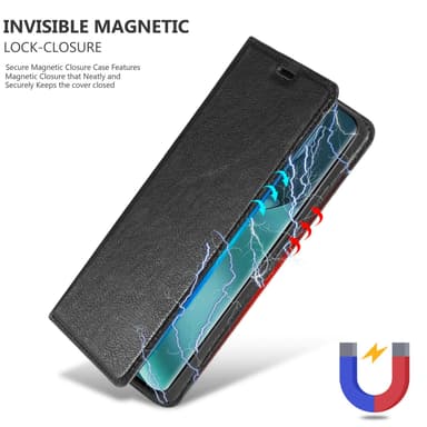 Honor MAGIC 4 PRO Suojakuori Lompakkokotelo (Musta)