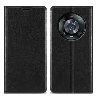 Honor MAGIC 4 PRO Suojakuori Lompakkokotelo (Musta)