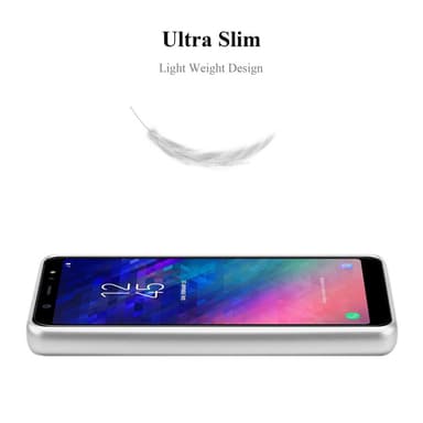 Samsung Galaxy A6 2018 Suojakuori Kotelo (Hopea)