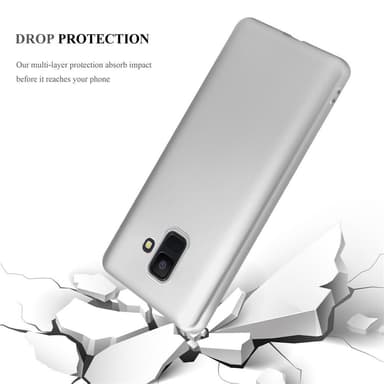 Samsung Galaxy A6 2018 Suojakuori Kotelo (Hopea)