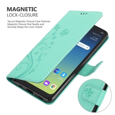 LG K40S Suojakuori Lompakkokotelo (Turkoosi)