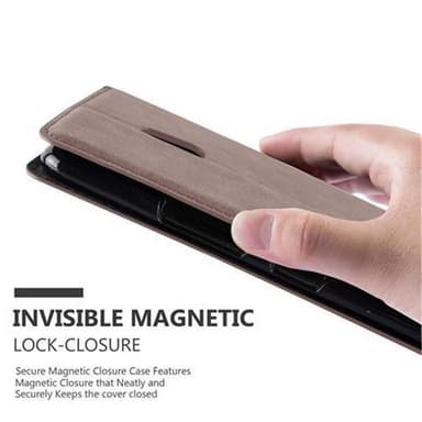 Nokia Lumia 1320 Suojakuori Lompakkokotelo (Ruskea)