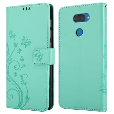 LG K40S Suojakuori Lompakkokotelo (Turkoosi)